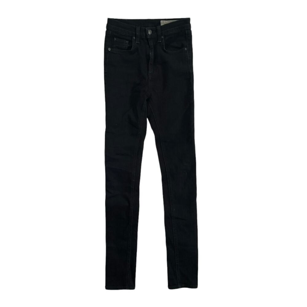 Rag & Bone Dark Coal Color Denim Skinny Jeans Size 24